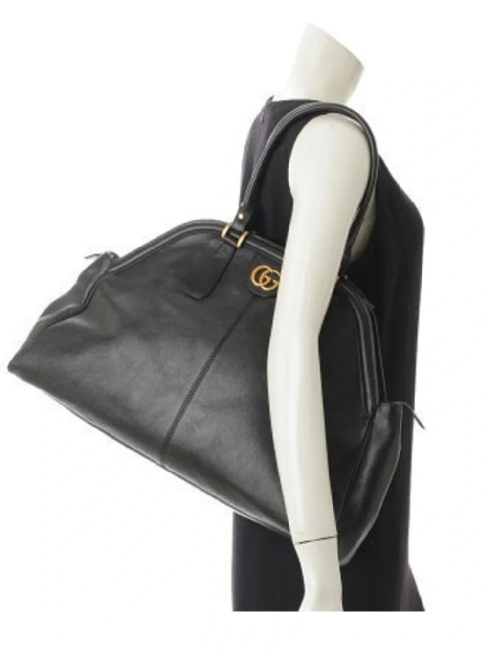GUCCI Authentic Liber Tote Bag Black Excellent condition